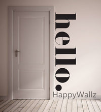 Hello. Wall Decal