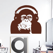 Vinyl Caesar Monkey Music Wall Sticker