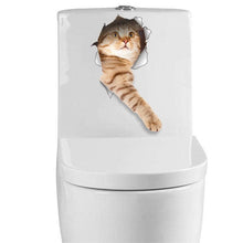 Cat Look Hole Toilet Decal