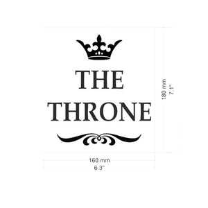 THE THRONE Toilet Decal