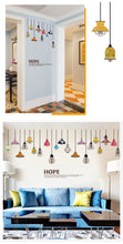 Colorful String Lamp Wall Decal with Hope Quote