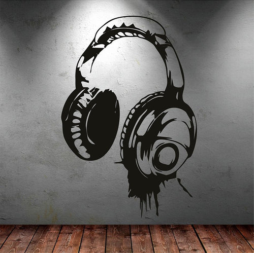 Headphones Wall Decal