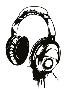 Headphones Wall Decal