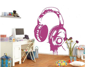 Headphones Wall Decal