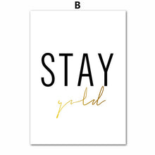 Stay Gold Canvas