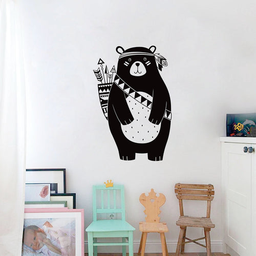 Tribal Bear Wall Decal