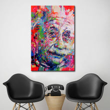 Einstein Street Graffiti Canvas