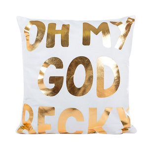 Golden Love Pillow Case Cushion Cover