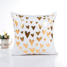 Golden Love Pillow Case Cushion Cover