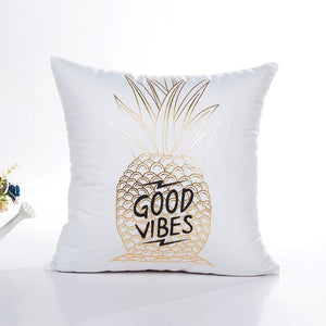 Golden Love Pillow Case Cushion Cover