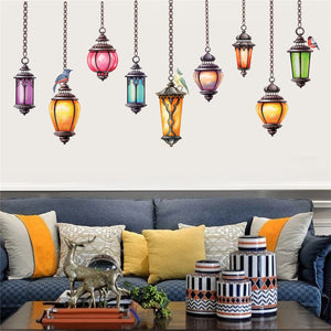 Funky String Light Wall Decal