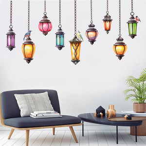 Funky String Light Wall Decal