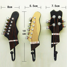 Retro Guitar Three Piece Wall Hooks