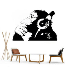 Banksy DJ Monkey Graffiti Wall Decal