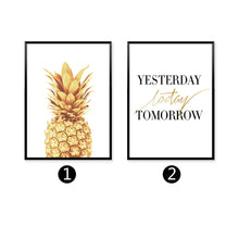 Pineapple Yesterday, Today, Tomorrow Wall Art