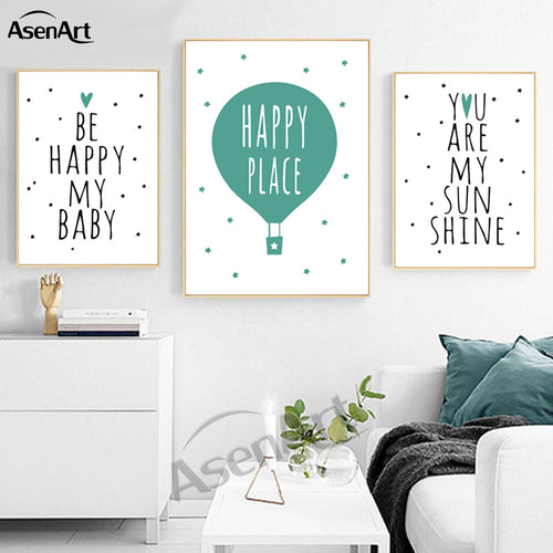 Happy Place Ballon Wall Art