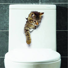 Cat Look Hole Toilet Decal