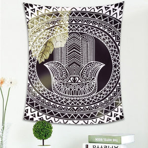 Buddhist Handprints Wall Tapestry