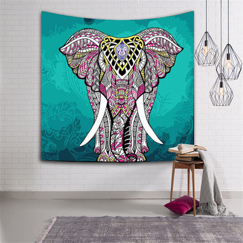 Hippie Elephant Tapestry