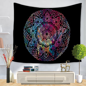 Color Gradient Mandala Tapestry