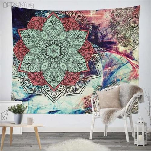 Lotus Floral Bohemian Tapestry